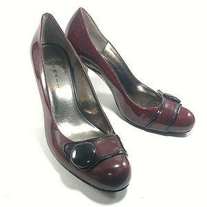 Michael Shannon Heels Red Women's Size 9.5M Button